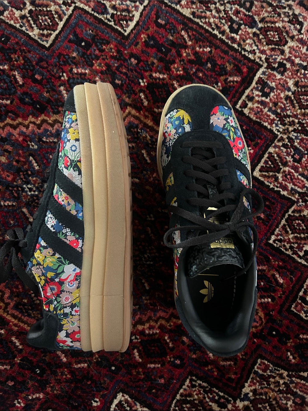 Adidas Gazelle Bold X Liberty London Shoes - Picture 2 of 7